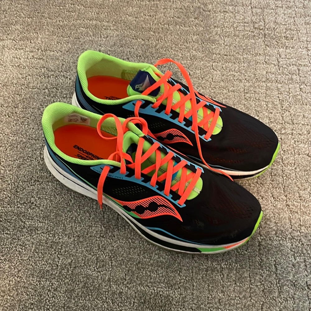 Saucony endorphin series road running shoes size 12